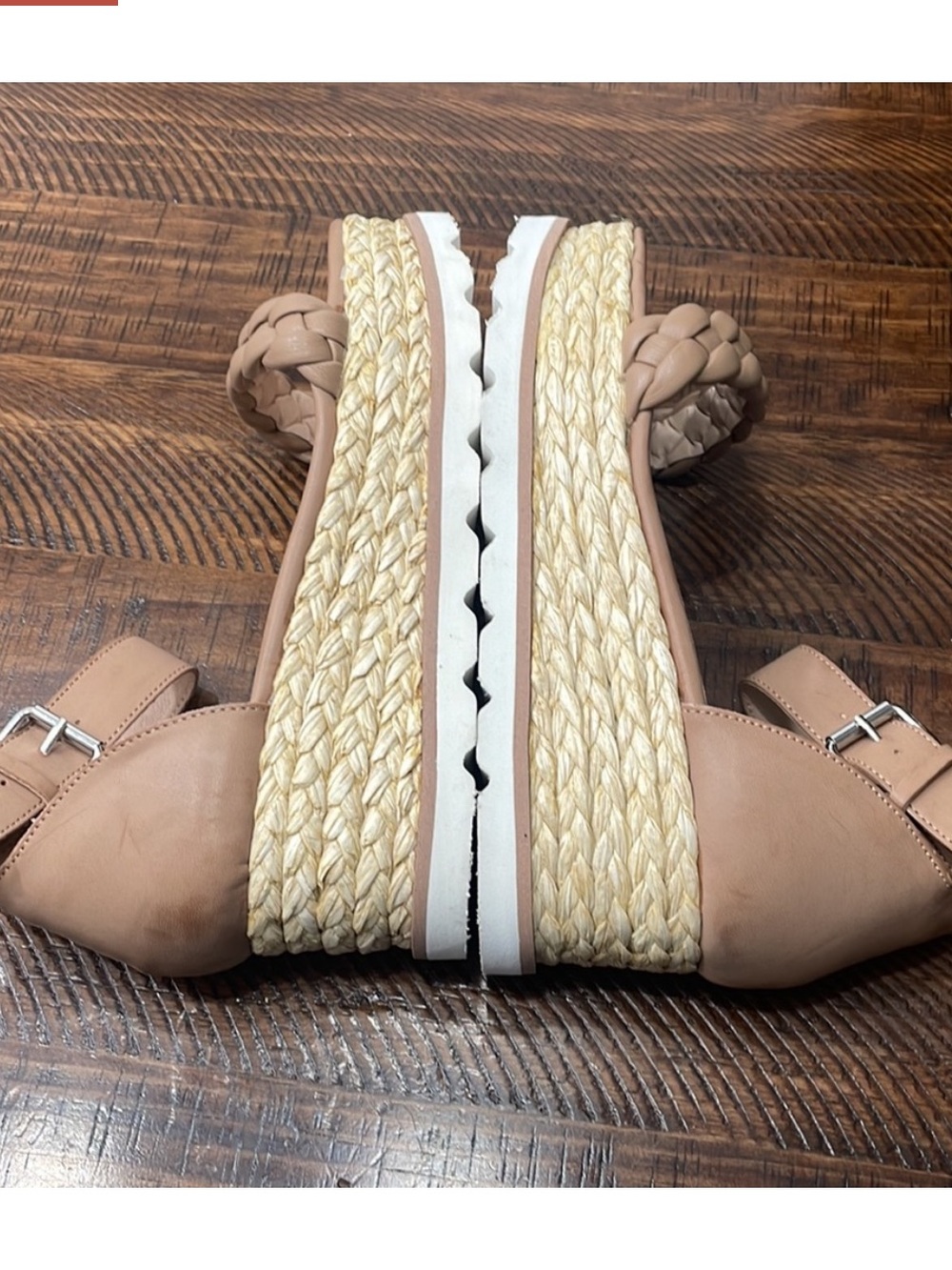 Dolce Vita Braided Strap Jute Platform Sandals NWOB - Picture 5 of 10